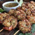 crispy coconut shrimp skewers - featured image