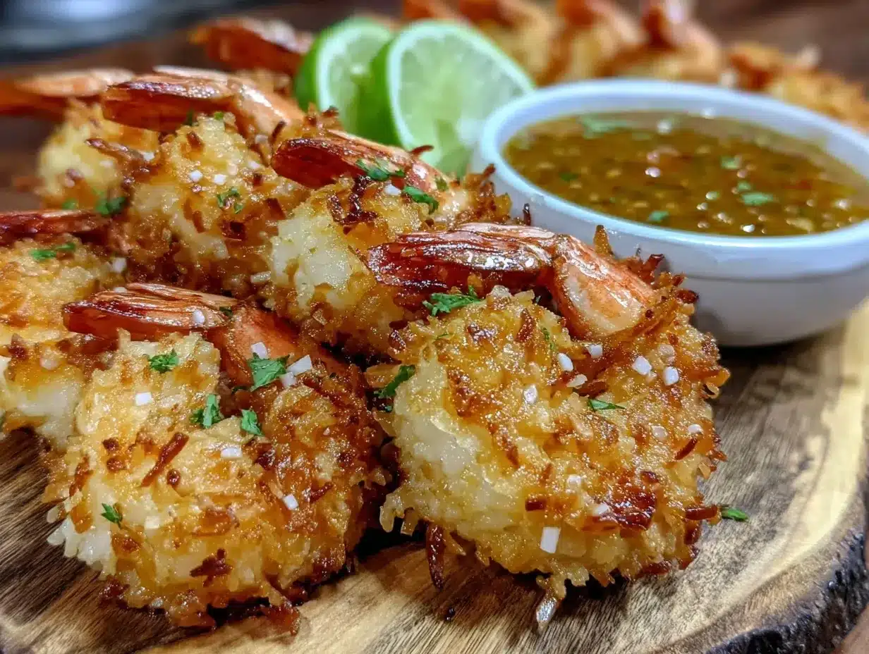 crispy coconut shrimp skewers preparation steps