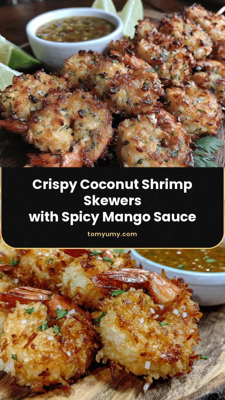 crispy coconut shrimp skewers recipe