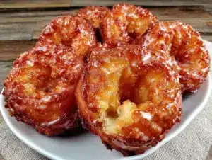 crispy glazed old-fashioned sour cream donuts - featured image