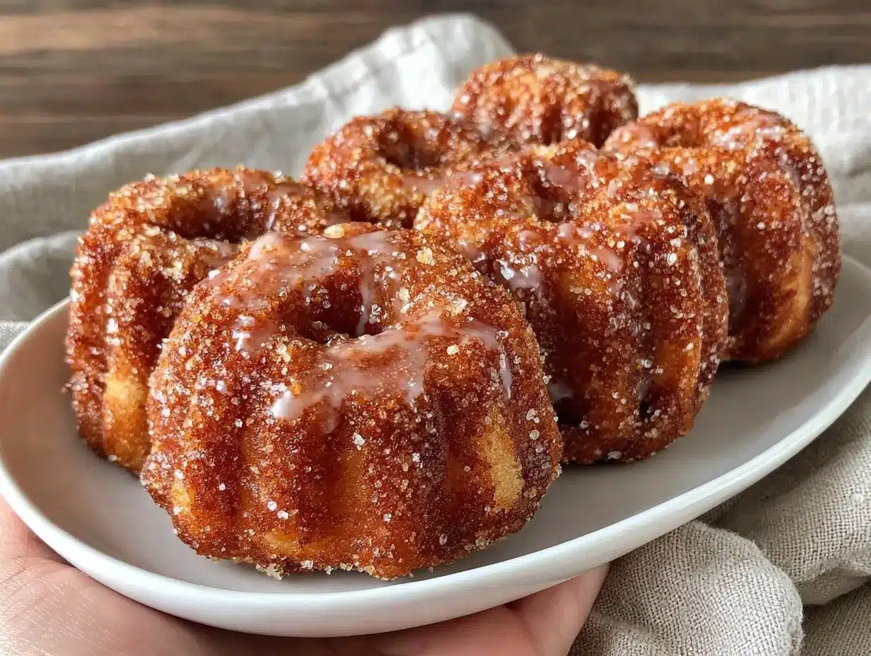 crispy glazed old-fashioned sour cream donuts preparation steps