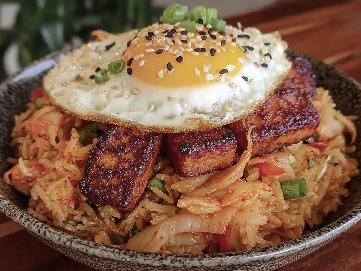 crispy kimchi fried rice preparation steps