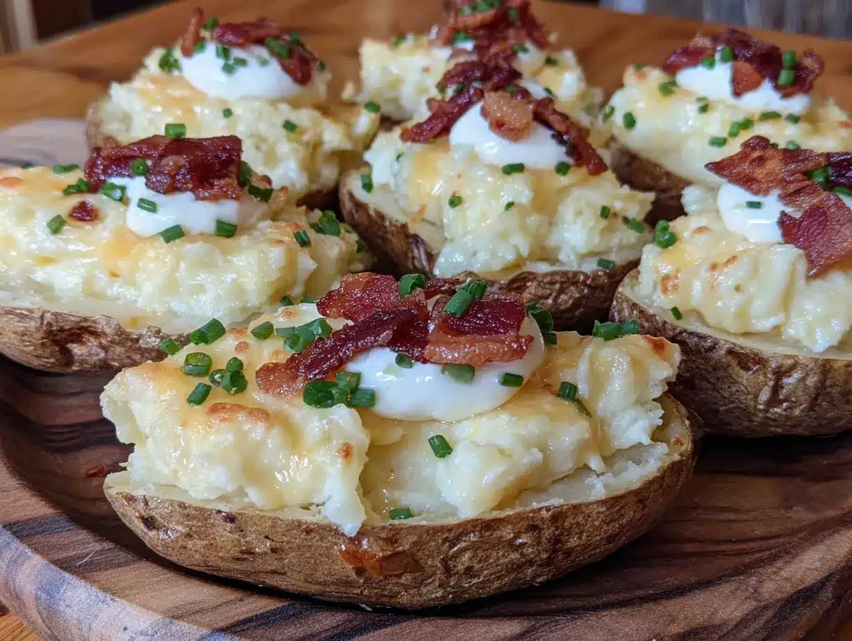 crispy loaded twice baked potatoes preparation steps