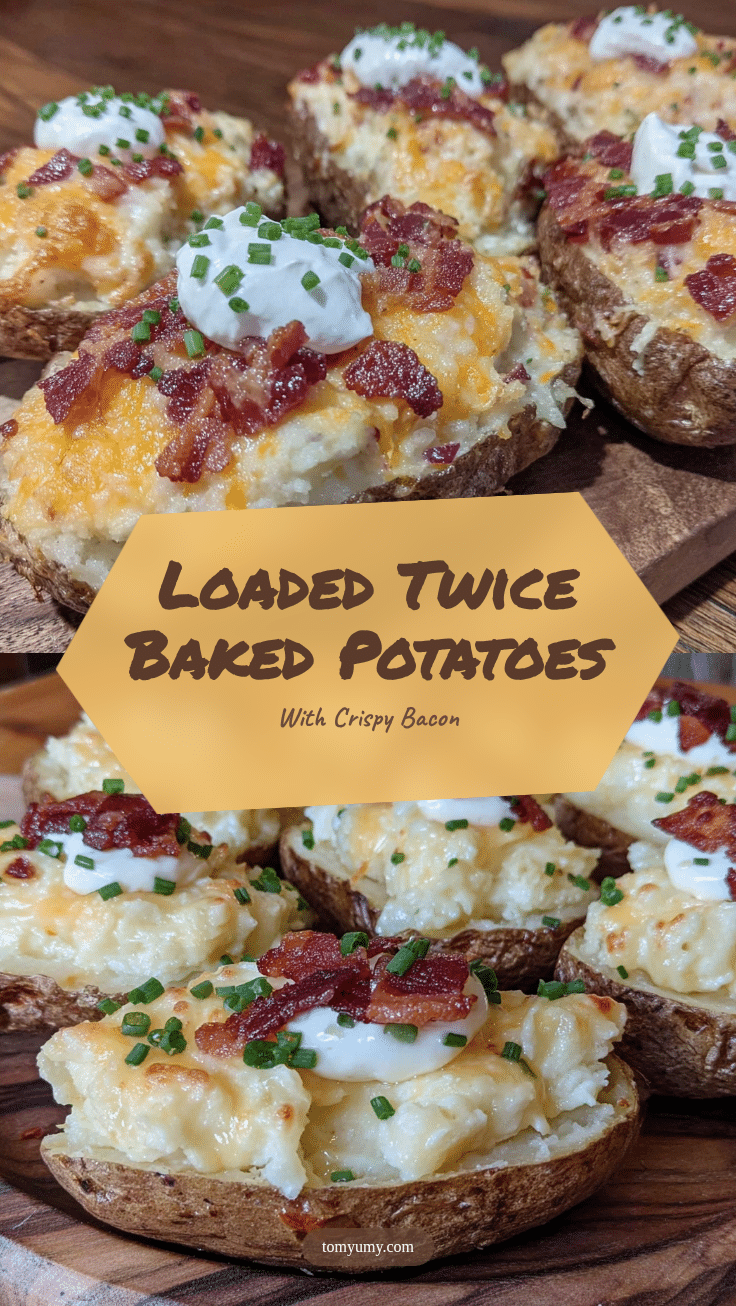 crispy loaded twice baked potatoes recipe