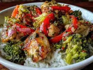 easy dollar store chicken stir fry - featured image