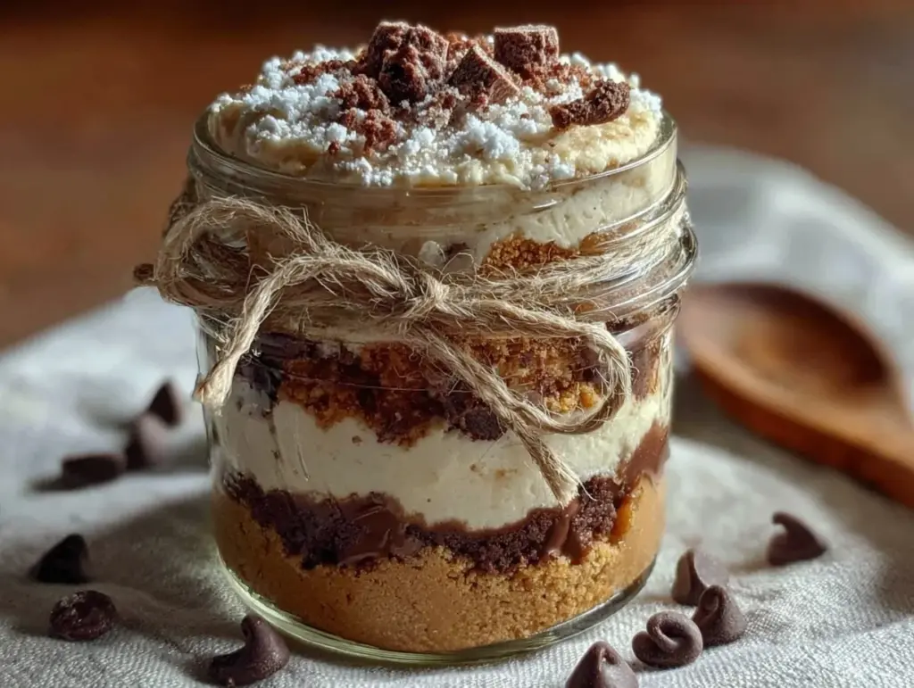 easy homemade cookie mix in a jar - featured image