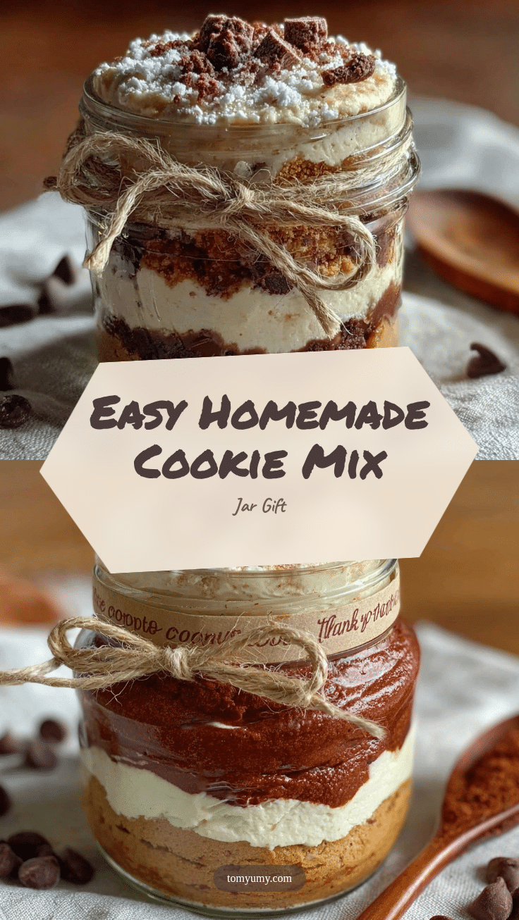 easy homemade cookie mix in a jar recipe