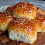 fluffy brioche burger buns - featured image