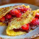 French Crepes with Nutella and Strawberry Filling - featured image