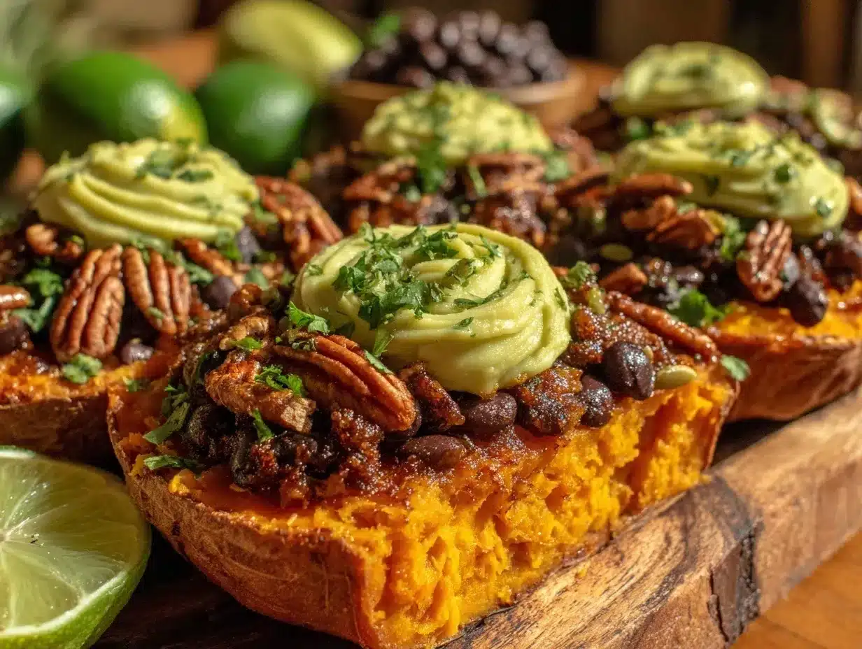 fresh loaded sweet potato bar preparation steps