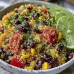 fresh southwestern quinoa salad - featured image