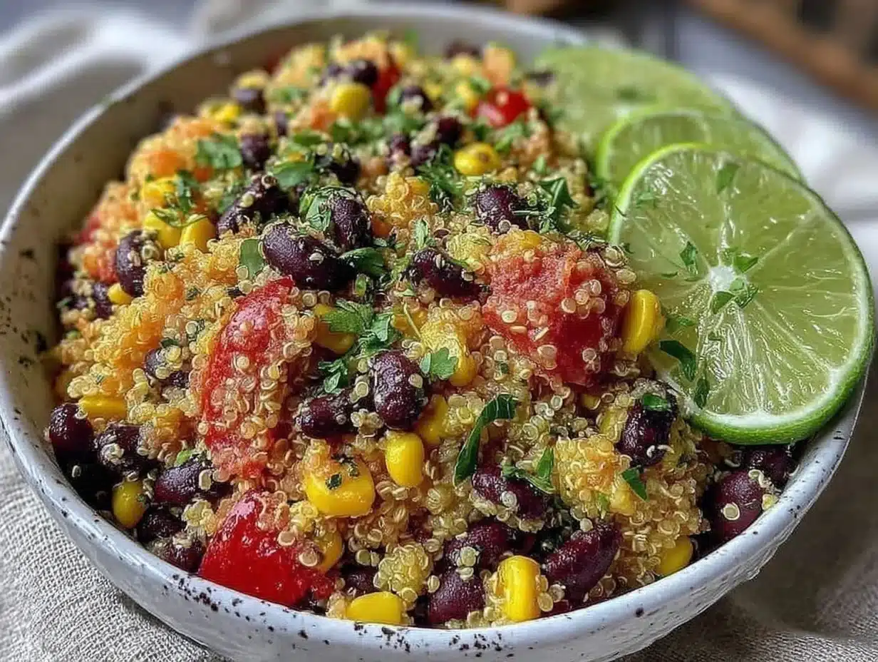 fresh southwestern quinoa salad - featured image
