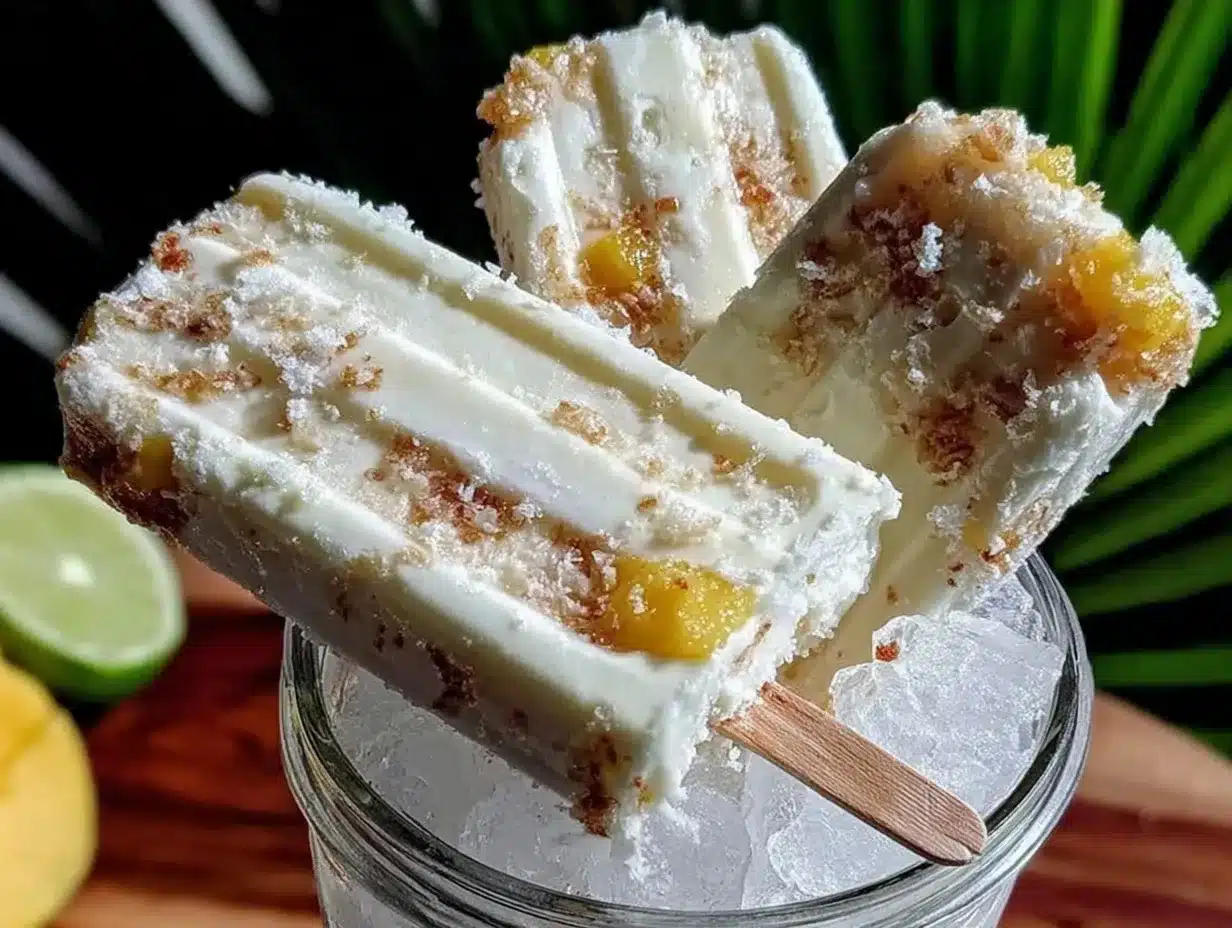 fresh tropical fruit popsicles preparation steps