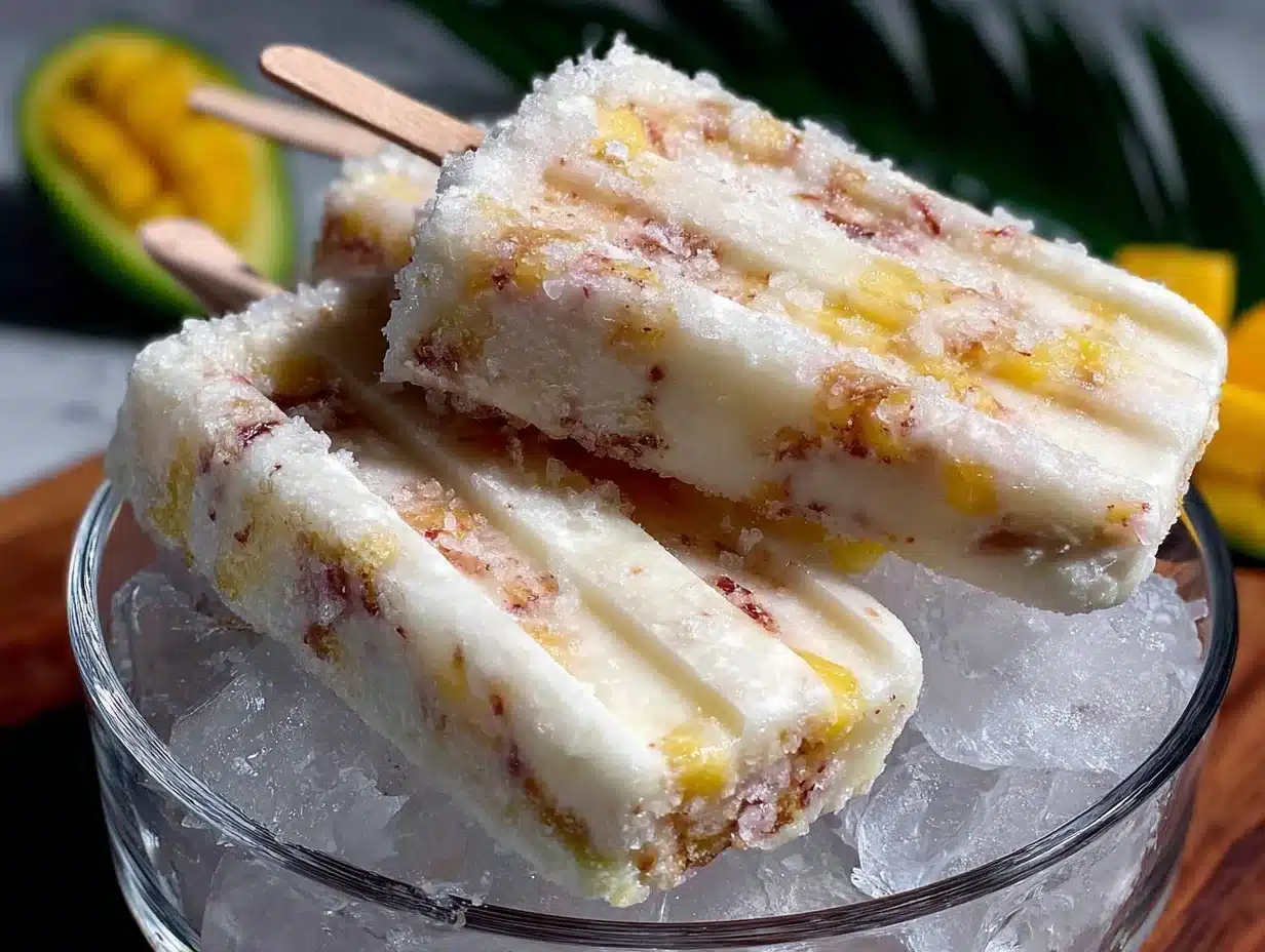 fresh tropical fruit popsicles - featured image