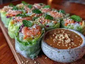fresh Vietnamese summer rolls - featured image