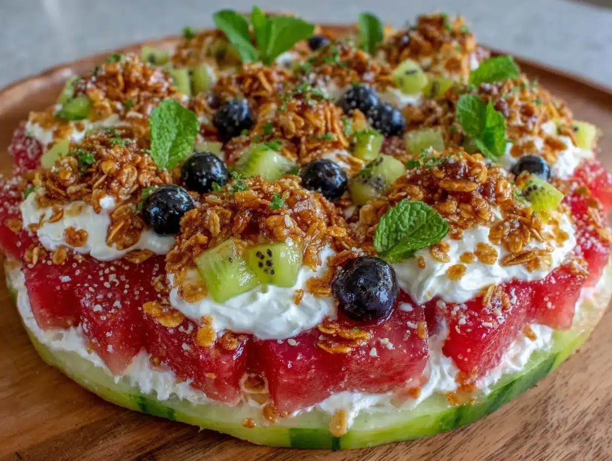 fresh watermelon pizza recipe preparation steps