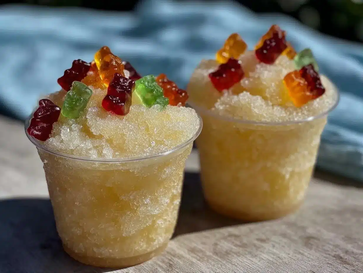 frozen lemonade slushie cups preparation steps