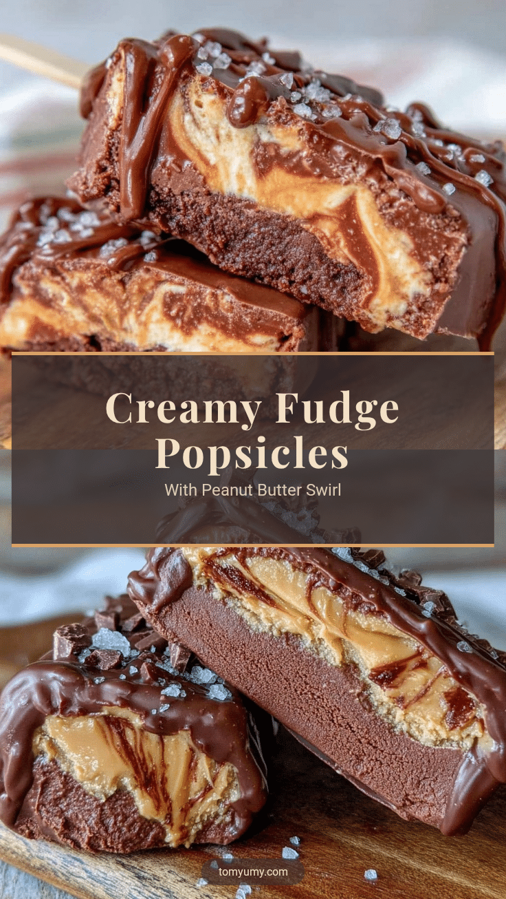 fudge popsicles with peanut butter swirl recipe
