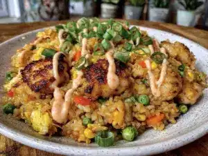 hibachi-style chicken fried rice - featured image