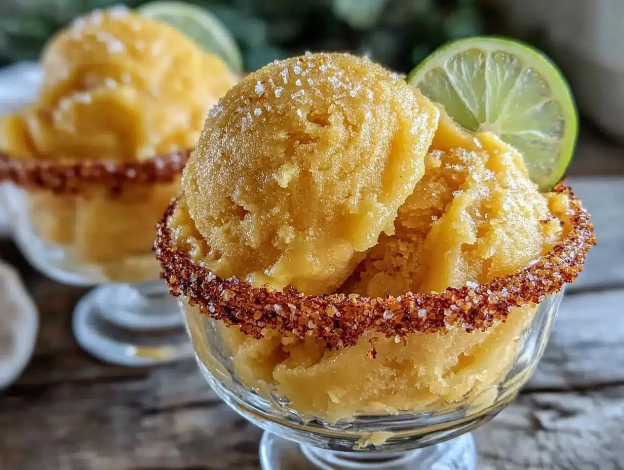 homemade mango sorbet preparation steps