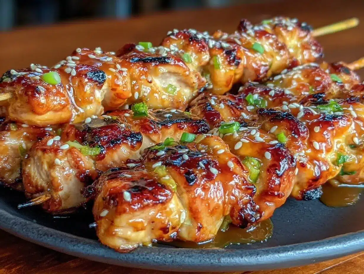 Japanese Yakitori Chicken Skewers preparation steps