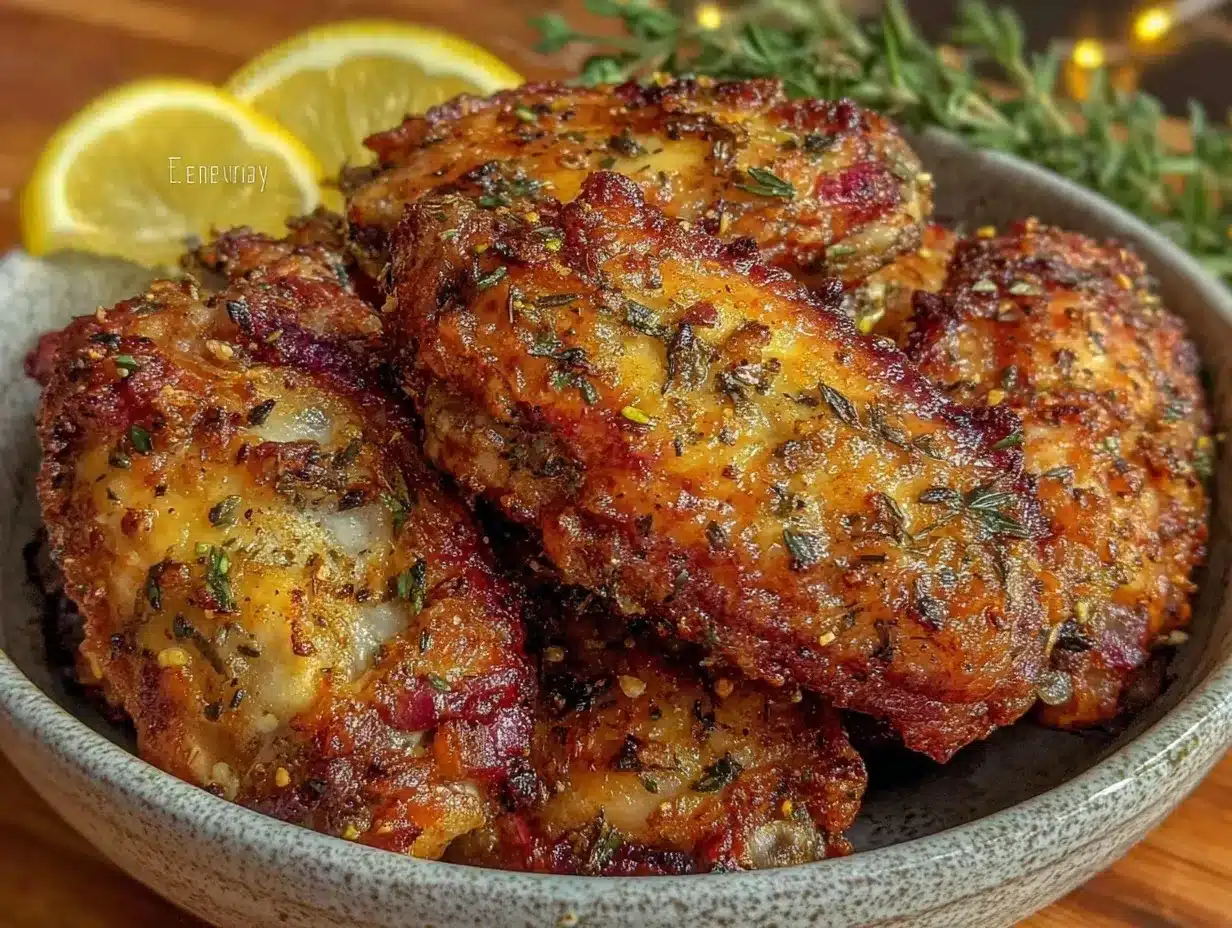 lemon pepper dry rub wings air fryer recipe preparation steps