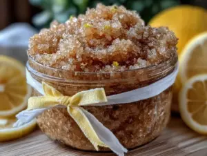 lemon sugar scrub - featured image