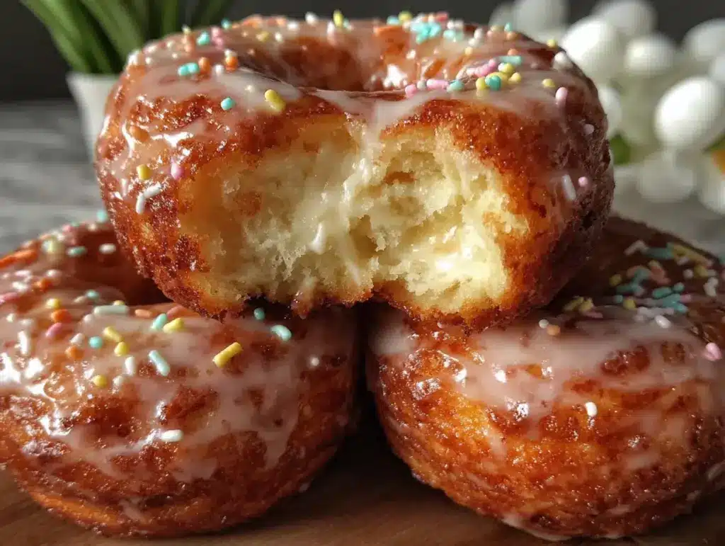 light baked lemon glazed donuts - featured image