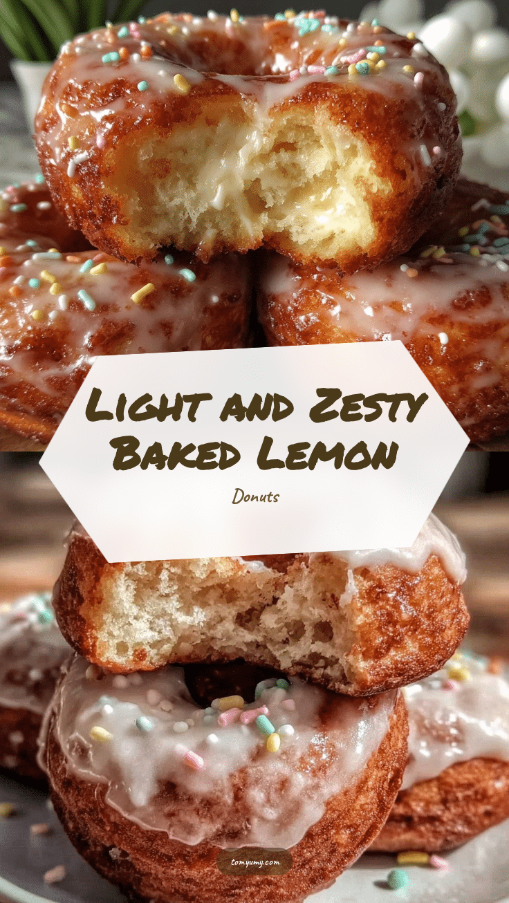light baked lemon glazed donuts recipe