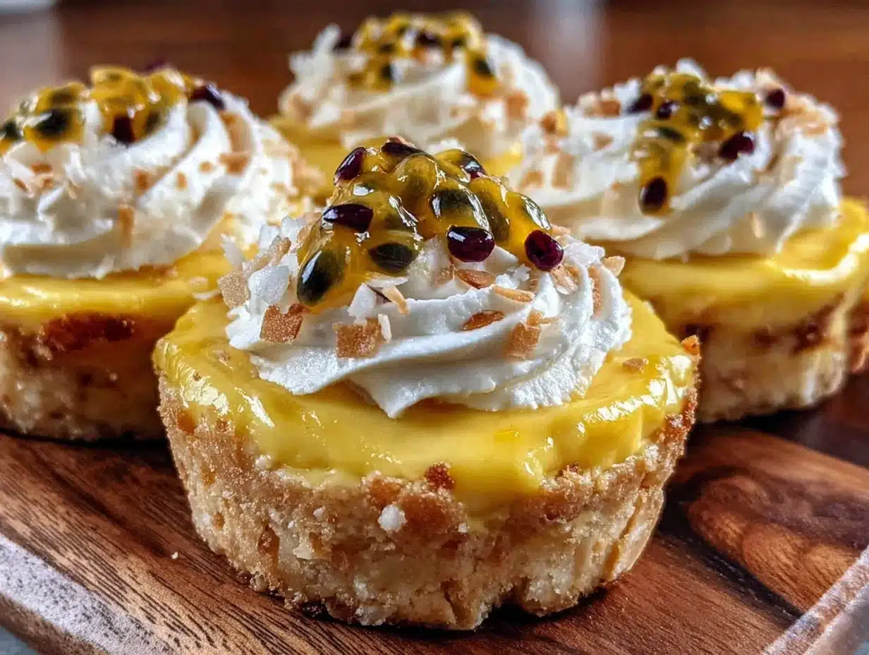 mango passion fruit mousse cups - featured image