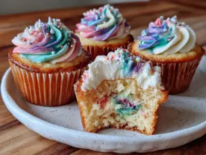 pink and blue swirl cupcakes - featured image