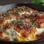 quick creamy skillet lasagna - featured image
