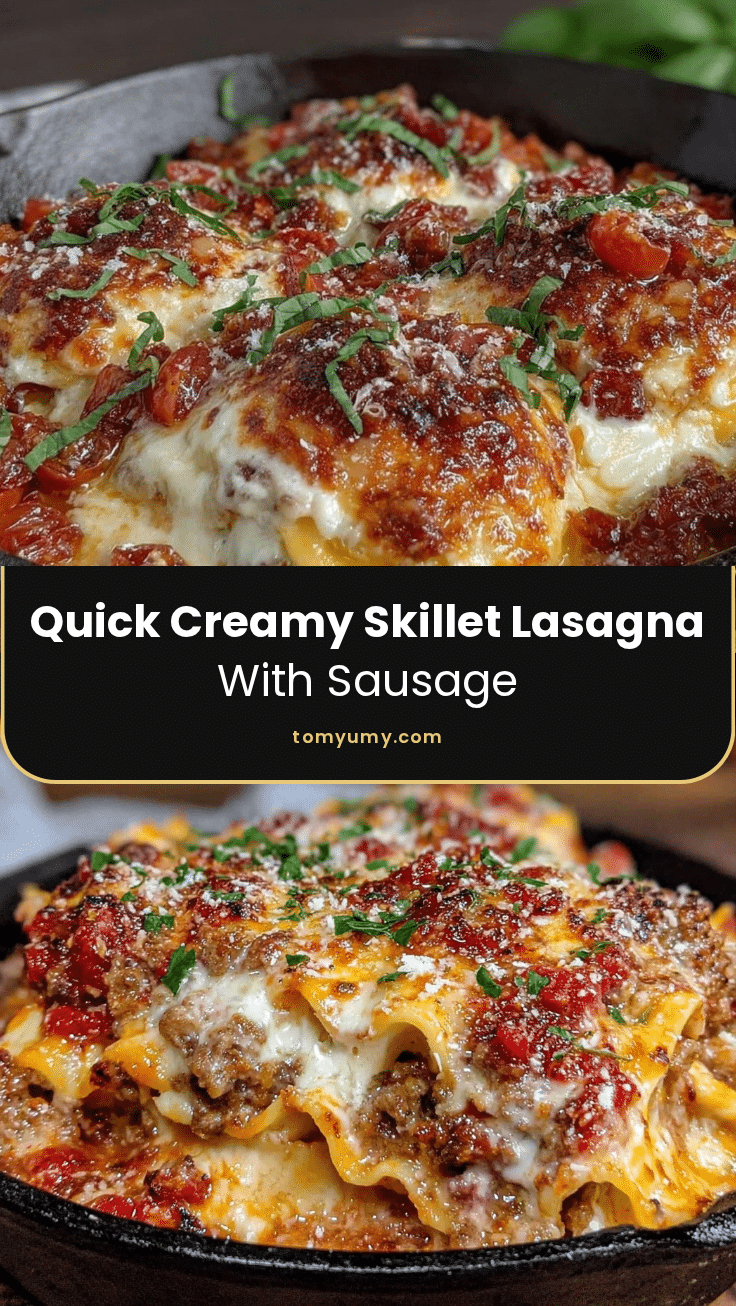 quick creamy skillet lasagna recipe
