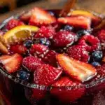refreshing red berry sangria - featured image