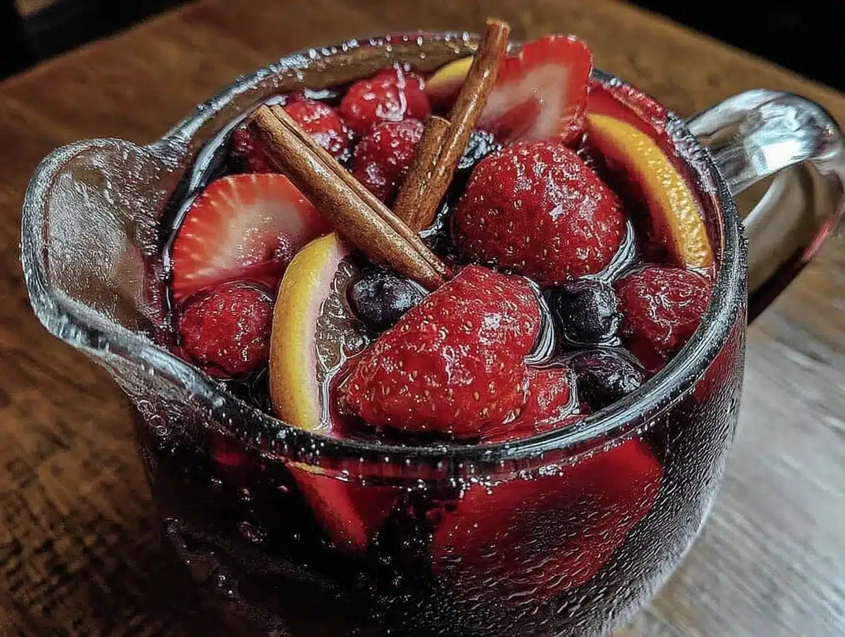 refreshing red berry sangria preparation steps
