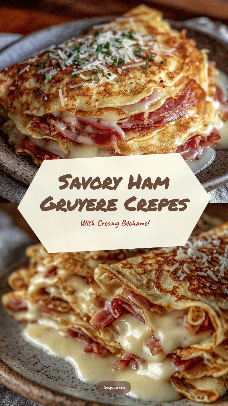 savory ham and gruyere crepes recipe