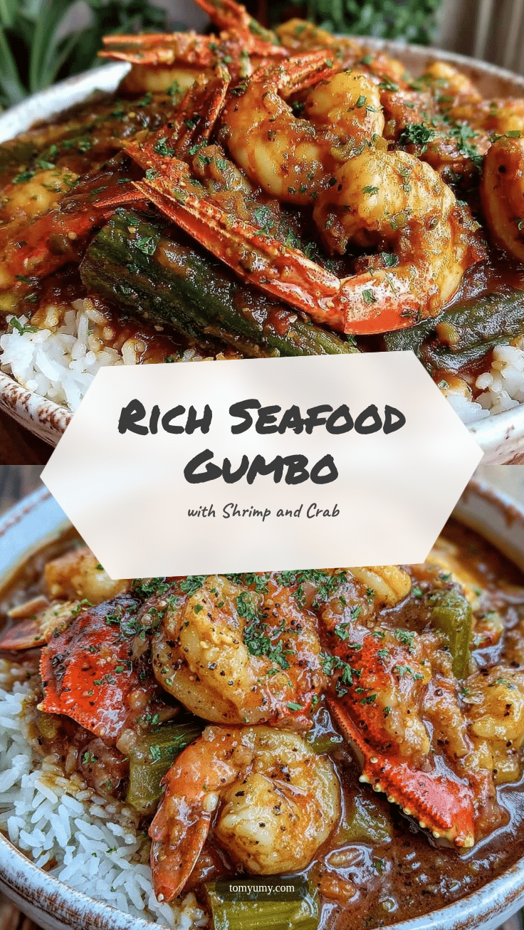 seafood gumbo with shrimp crab and okra recipe