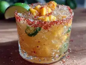 spicy mango margarita - featured image