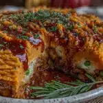 turkey shepherds pie with sweet potato mash - featured image