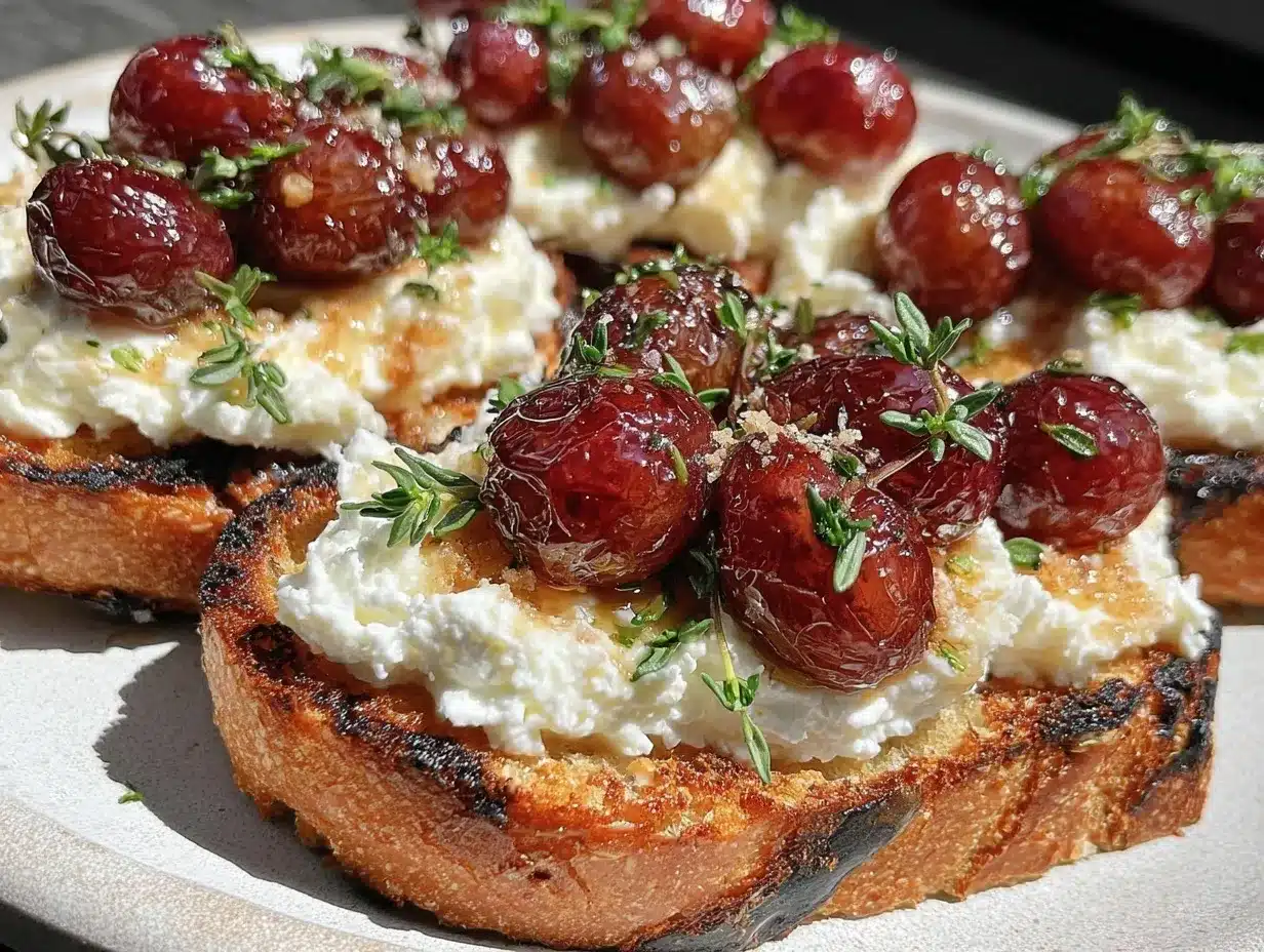 whipped ricotta bruschetta preparation steps