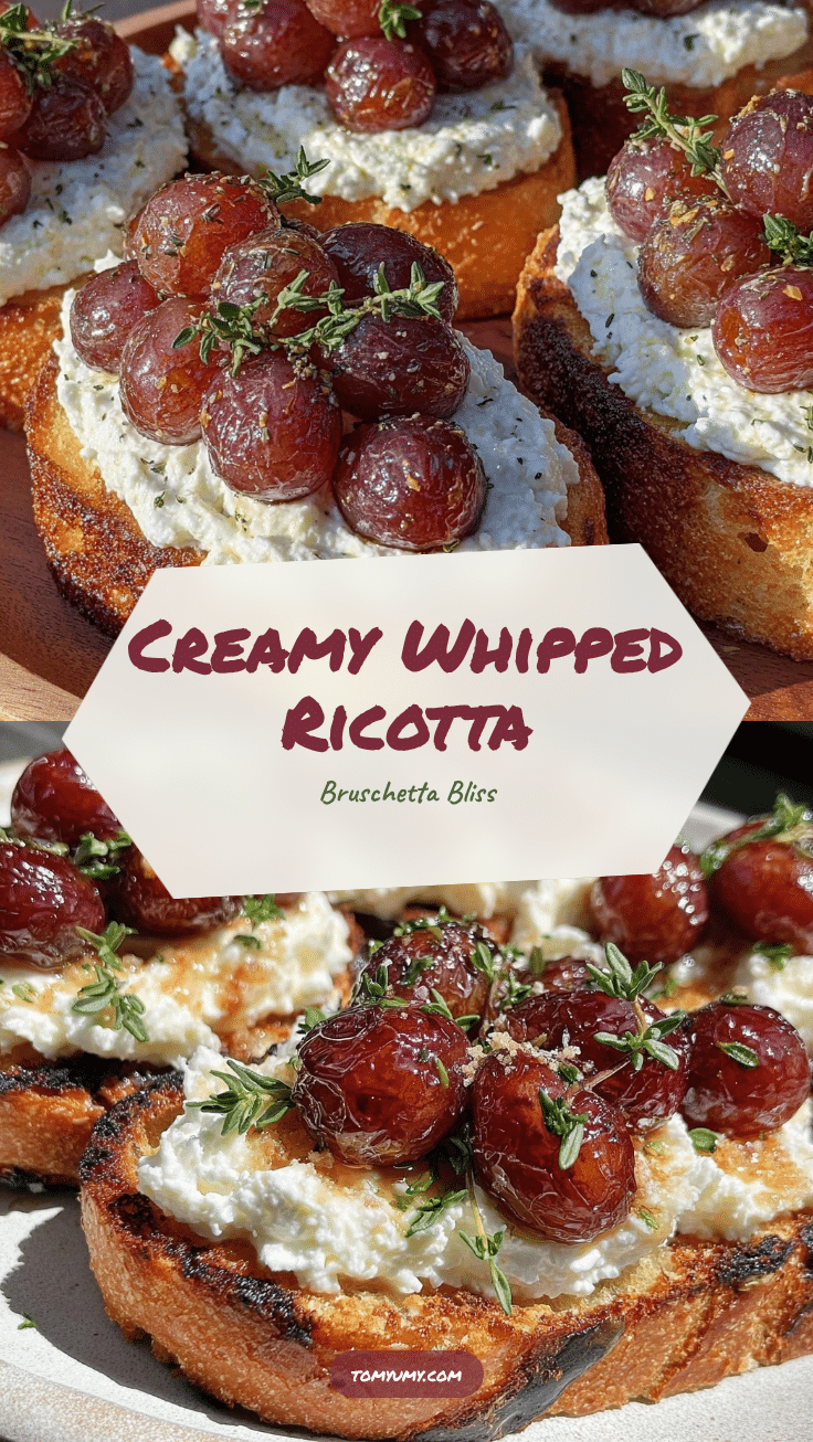 whipped ricotta bruschetta recipe