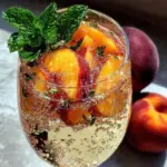 white peach sangria - featured image