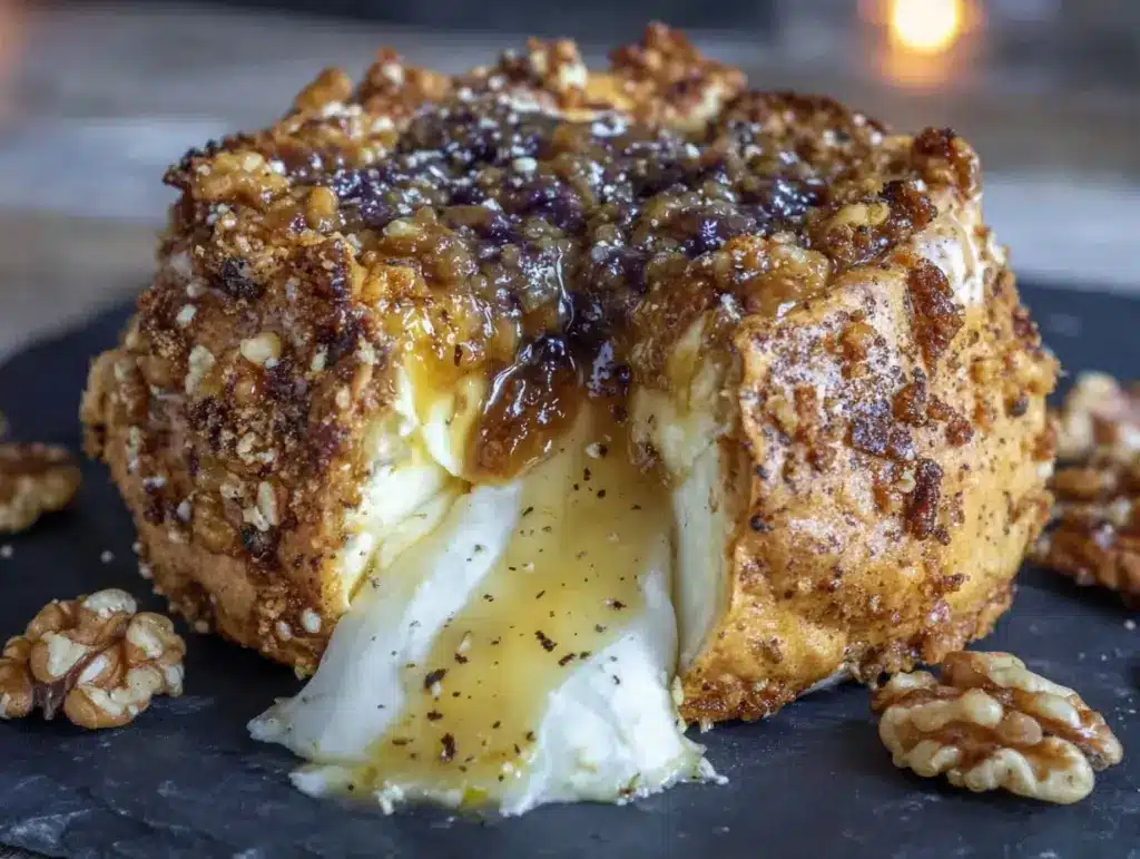 baked brie wheel - featured image