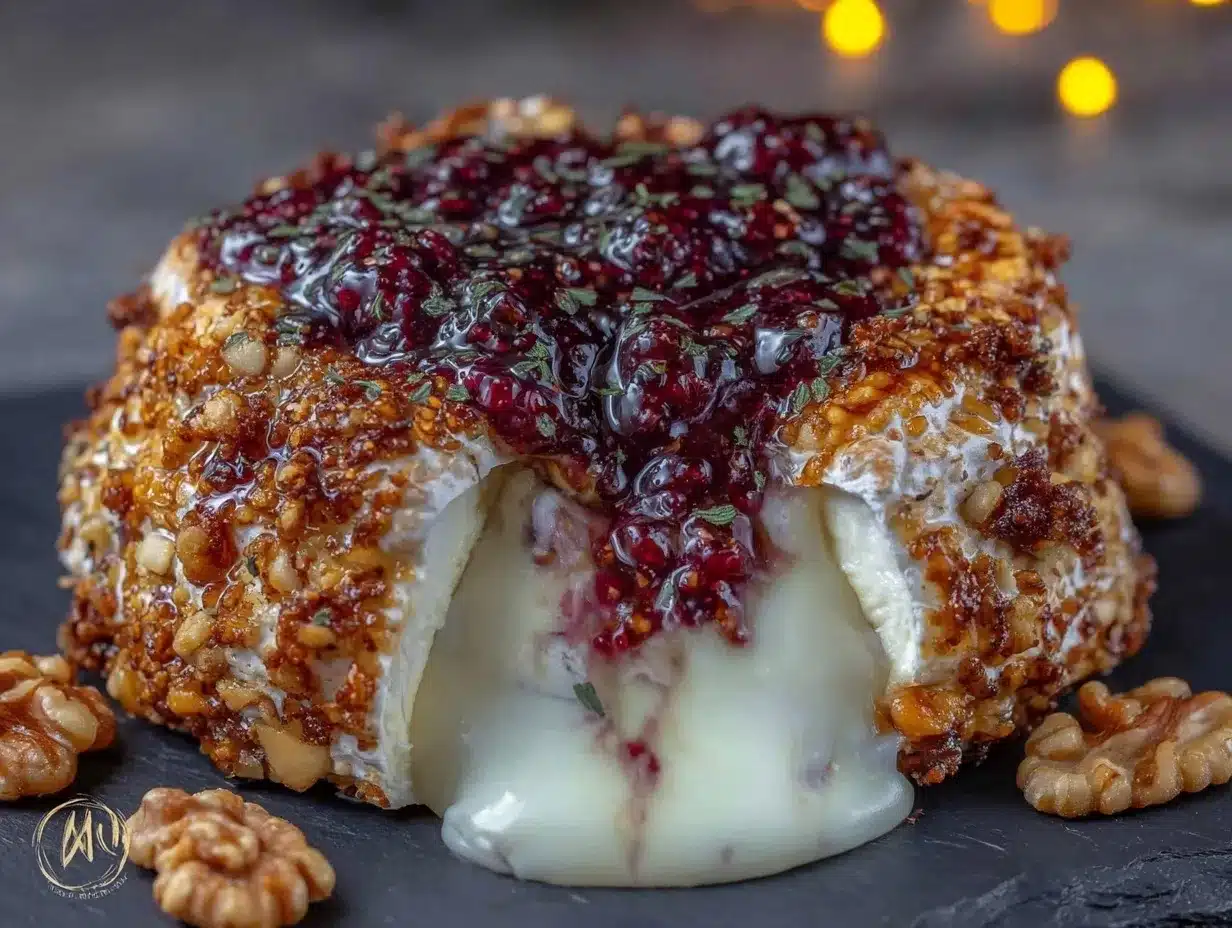 baked brie wheel preparation steps