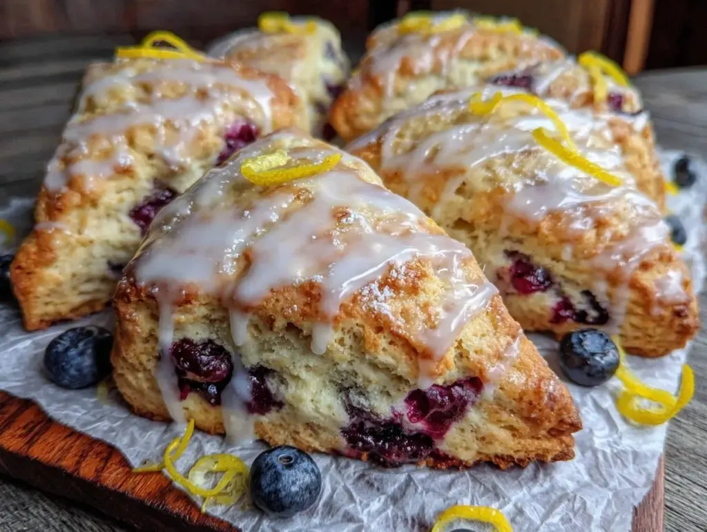 blueberry lemon scones - featured image