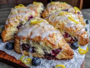 blueberry lemon scones - featured image