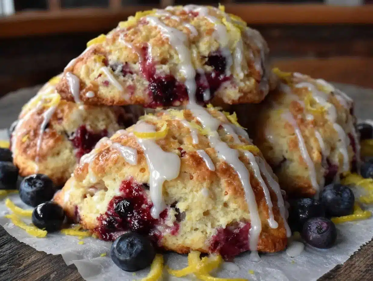 blueberry lemon scones preparation steps
