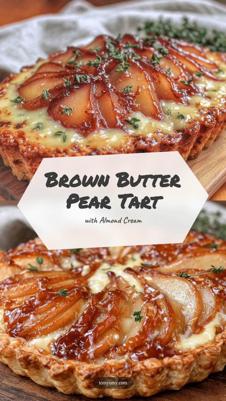 brown butter pear tart recipe