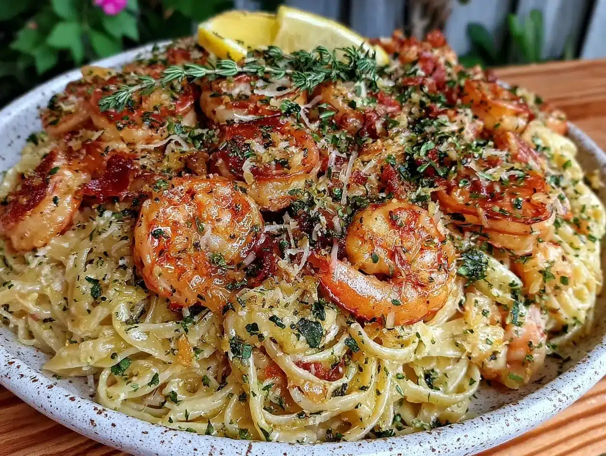 coastal grandmother shrimp linguine preparation steps