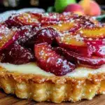 coastal grandmother stone fruit tart - featured image